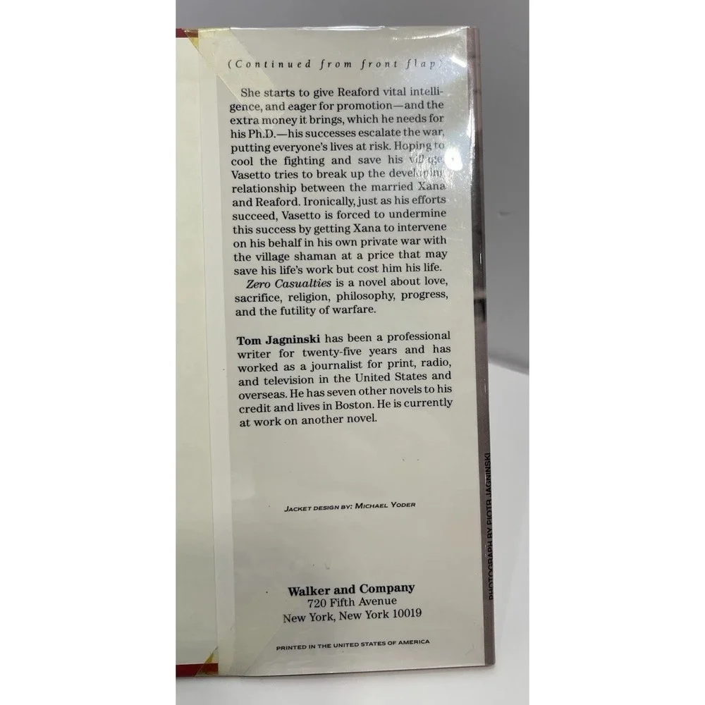 Zero Casualties A Novel By Tom‎ Jagninski 1991